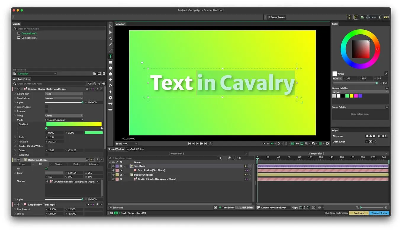 نرم افزار cavalry ساخت موشن گرافیک برای کامپیوتر